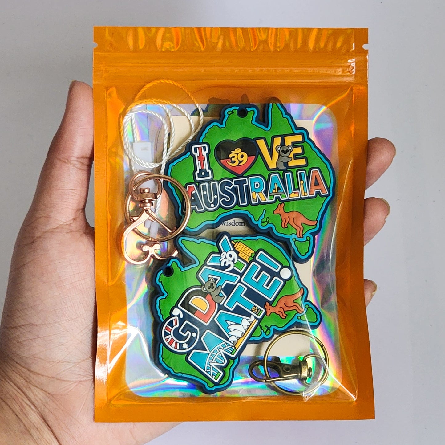 Aussie Magnet & Keyring Gift Pack – “G’Day Mate” & “I Love Australia” | 369 OZSouvenirs 🇦🇺